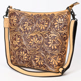 American Darling Large Crossbody Beautifully Hand Tooled Genuine Leather women bag western handbag purse