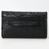 Clutch Beautifully Hand Tooled Genuine Leather women bag western handbag purse