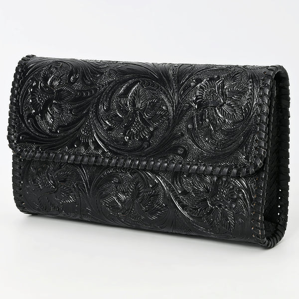 American Darling Clutch Beautifully Hand Tooled Genuine Leather women bag western handbag purse - Uhorse