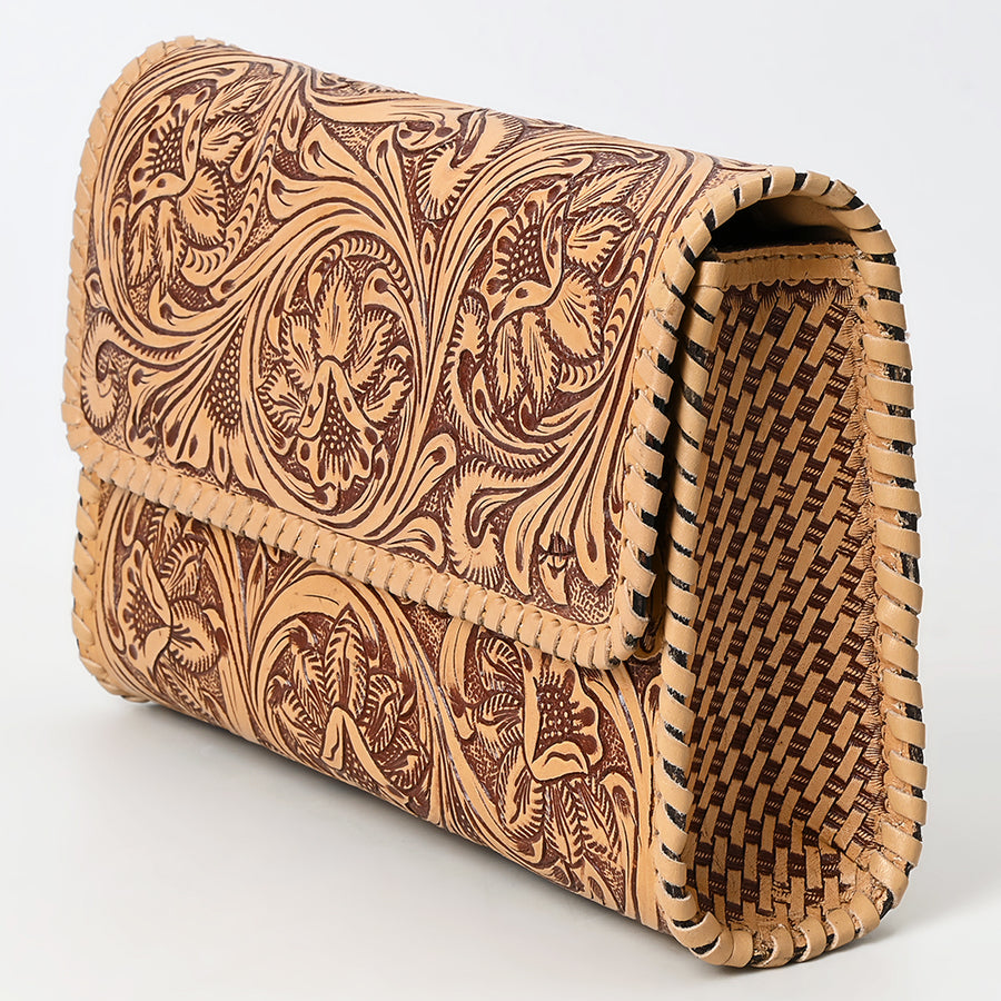 American Darling Clutch Beautifully Hand Tooled Genuine Leather women bag western handbag purse
