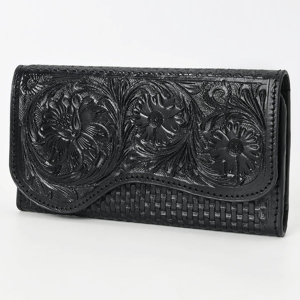 American Darling Clutch Beautifully Hand Tooled Genuine Leather women bag western handbag purse - Uhorse