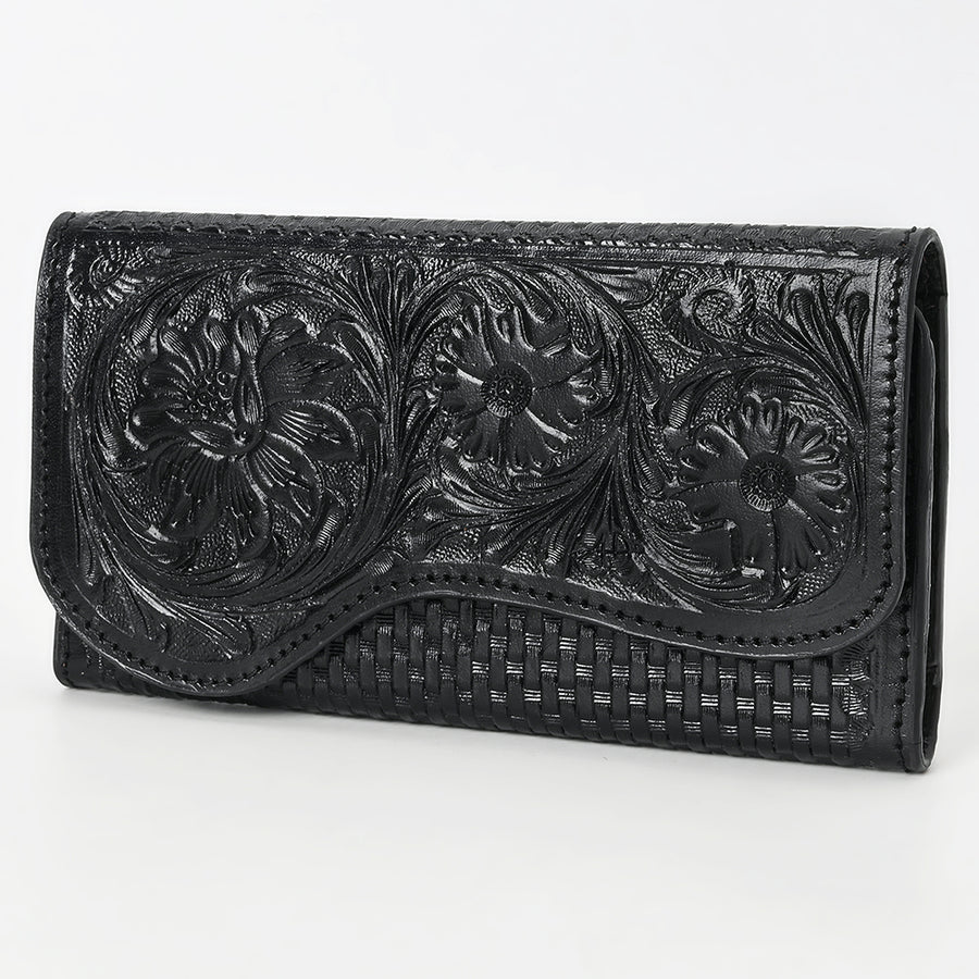 American Darling Clutch Beautifully Hand Tooled Genuine Leather women bag western handbag purse - Uhorse