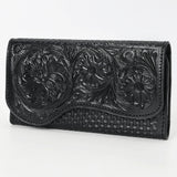 Clutch Beautifully Hand Tooled Genuine Leather women bag western handbag purse