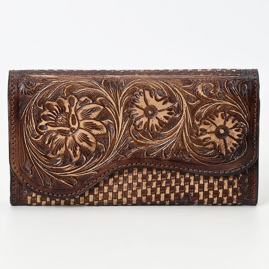 American Darling Clutch Beautifully Hand Tooled Genuine Leather women bag western handbag purse