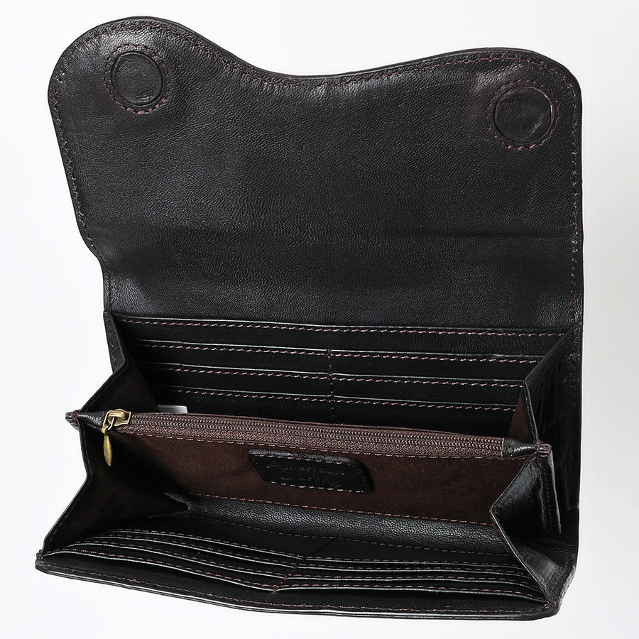 American Darling Clutch Beautifully Hand Tooled Genuine Leather women bag western handbag purse