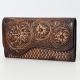 Clutch Beautifully Hand Tooled Genuine Leather women bag western handbag purse