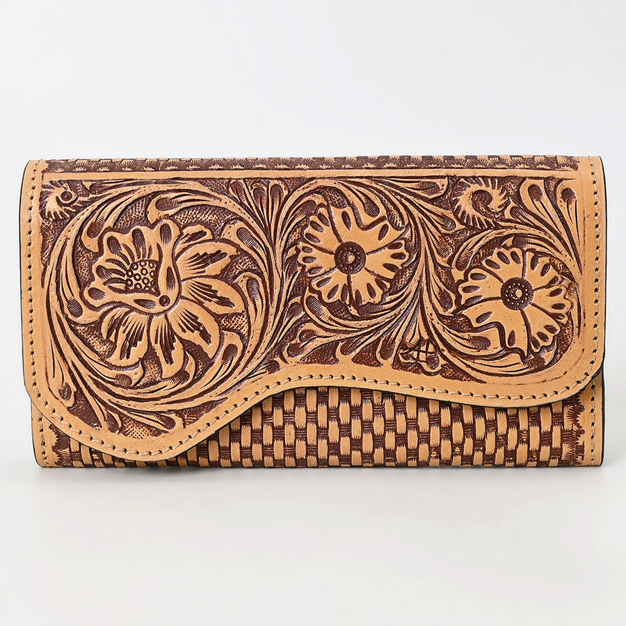 American Darling Clutch Beautifully Hand Tooled Genuine Leather women bag western handbag purse