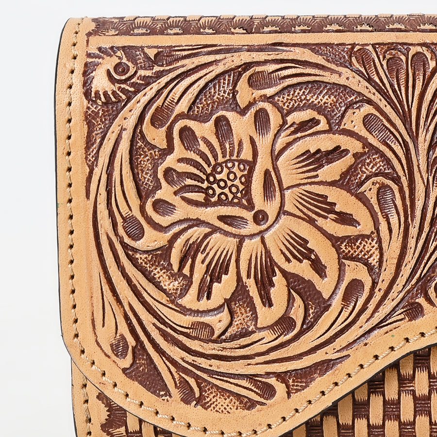American Darling Clutch Beautifully Hand Tooled Genuine Leather women bag western handbag purse