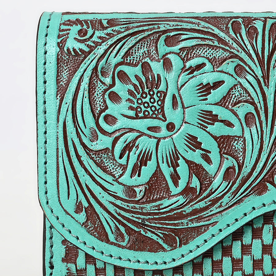 American Darling Clutch Beautifully Hand Tooled Genuine Leather women bag western handbag purse