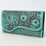 Clutch Beautifully Hand Tooled Genuine Leather women bag western handbag purse