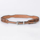 American Darling Hand tooled Hatband Genuine American Leather Western Adjustable Unisex