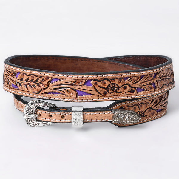 American Darling Hand tooled Hatband Genuine American Leather W. by Hilason – Cowboy and equestrian accessories