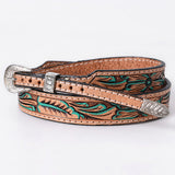 American Darling Hand tooled Hatband Genuine American Leather Western Adjustable Unisex