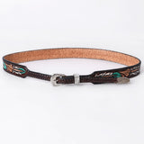 American Darling Hand tooled Hatband Genuine American Leather Western Adjustable Unisex