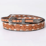 American Darling Hand tooled Hatband Genuine American Leather Western Adjustable Unisex