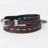 American Darling Hand tooled Hatband Genuine American Leather Western Adjustable Unisex