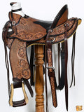 Hilason Western Horse Saddle Wade Ranch Roping American Leather Antique Brown