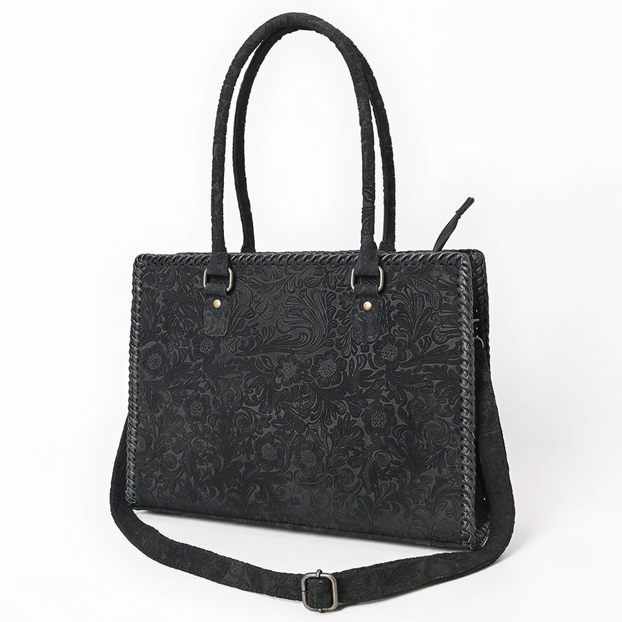 American Darling Western Genuine Damascus Leather Tote Bag with Handcrafted Detailing - Elegant Everyday Carry - Uhorse