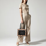 American Darling Western Tote Bag Hand-Tooled Floral Carved Genuine Crocodile-Embossed Leather with Premium Craftsmanship and Functional Everyday Design