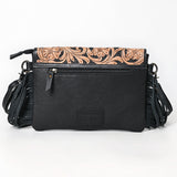American Darling Clutch Hand Tooled Crocodile Embossed Genuine Leather Women Bag Western Handbag Purse
