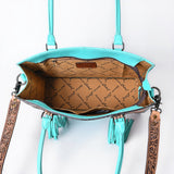 American Darling Tote Beautifully Hand Tooled Genuine Leather Women Bag Western Handbag Purse