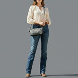 American Darling Small Crossbody Beautifully Hand Tooled Genuine Leather Women Bag Western Handbag Purse