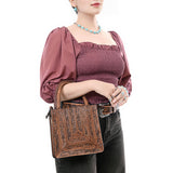 ADBG1608 Tote Hand Tooled Genuine Western Leather Women Bag