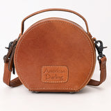 ADBG1611 Canteen Hand Tooled Genuine Western Leather Women Bag