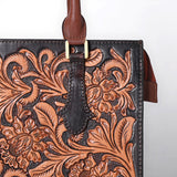 American Darling Hand Tooled Genuine Leather Tote Bag