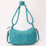 American Darling Boot Stitched Vegetable-Tanned Full Grain Genuine Suede Leather Cross body Bag with YKK Zipper