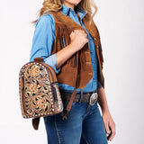 American Darling Hand Curved & Hair On Genuine Leather Sling Bag |