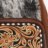 American Darling Hand Curved& Hair On Genuine Leather Sling Bag|