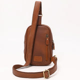 American Darling Hand Curved& Hair On Genuine Leather Sling Bag|