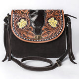 American Darling Cross Body Hand Tooled Suede Genuine Western Leather Women Bag Western Handbag Purse