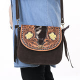 American Darling Cross Body Hand Tooled Suede Genuine Western Leather Women Bag Western Handbag Purse