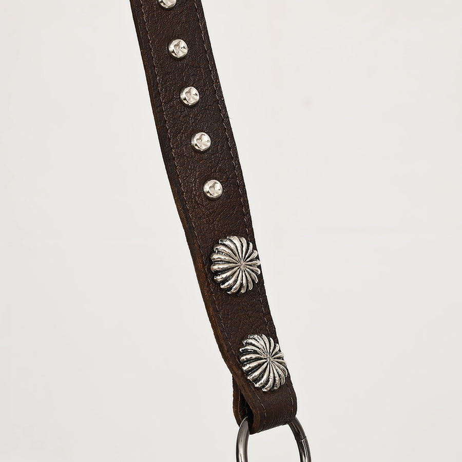 American Darling Messenger Bag Western Hair-On Cowhide Genuine Leather Handcrafted Crossbody Purse with Fringes and YKK Zipper