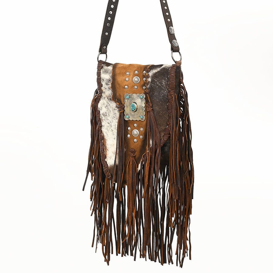 American Darling Messenger Hair On Genuine Leather Women Bag Western Handbag Purse | for Cute - Uhorse