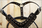 HILASON Genuine Leather Dog Harness Padded Heavy Duty & Comfortable Fit