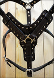 HILASON Genuine Leather Dog Harness Padded Heavy Duty & Comfortable Fit