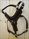 HILASON Genuine Leather Dog Harness Padded Heavy Duty & Comfortable Fit