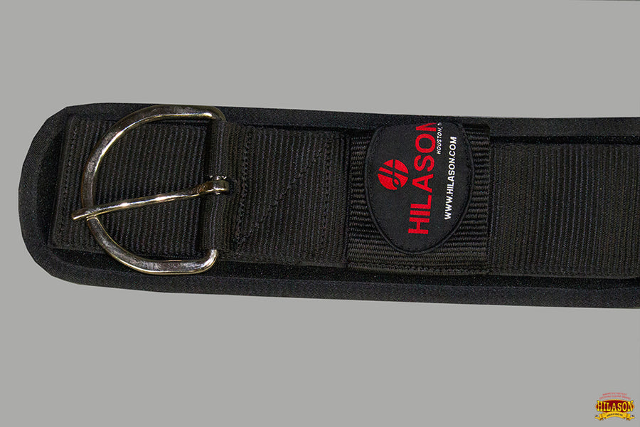 HILASON Western Horse Nylon Roper Saddle Cinch Girth Black Stainless Steel Buckle