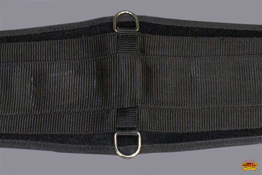 HILASON Western Horse Nylon Roper Saddle Cinch Girth Black Stainless Steel Buckle