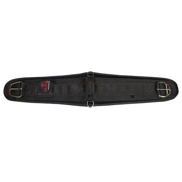 Hilason Western Horse Nylon Roper Saddle Cinch Girth Black Stainless Steel Buckle - Uhorse