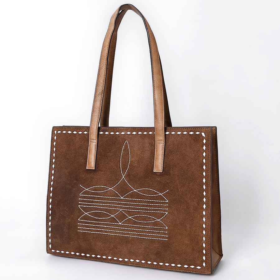American Darling Tote Suede Genuine Leather Western Women Bag Handbag Purse | Travel Bags College Casual - Uhorse