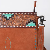 American Darling Cross Body Hand Tooled Suede Genuine Western Leather Women Bag Western Handbag Purse