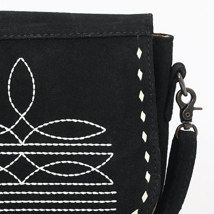 American Darling Cross Body Suede Genuine Western Leather Women Bag Handbag Purse