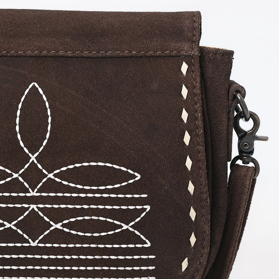 American Darling Cross Body Suede Genuine Western Leather Women Bag Handbag Purse
