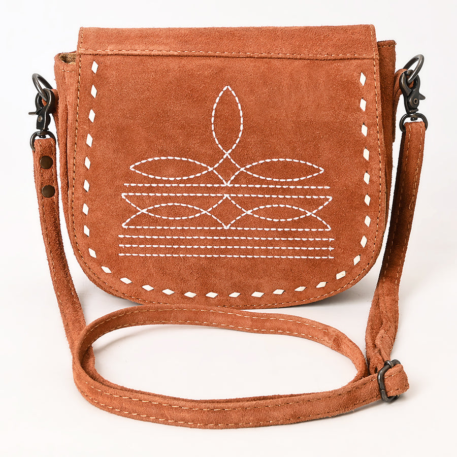 American Darling Cross Body Suede Genuine Western Leather Women Bag Handbag Purse