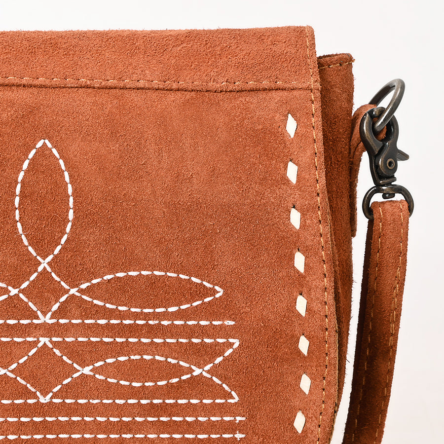 American Darling Cross Body Suede Genuine Western Leather Women Bag Handbag Purse