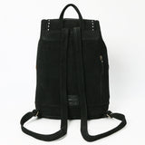 American Darling Backpack Genuine Western Suede Leather Women Bag Black